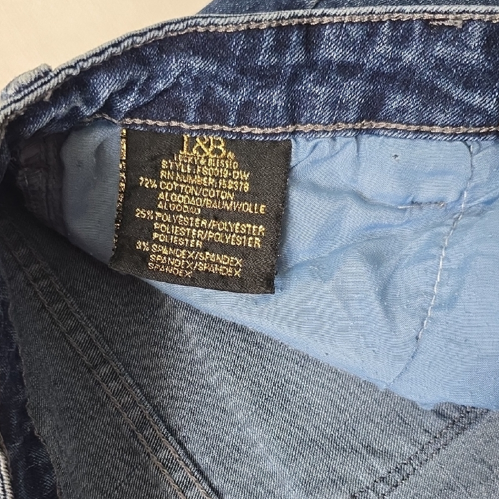 L&B Dark Blue Flare Jeans - Picture 3 of 15